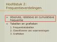 Hoofdstuk 2: Frequentieverdelingen PowerPoint PPT Presentation