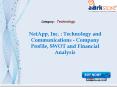 Aarkstore - NetApp, Inc. : Technology and Communications - Company Profile, SWOT and Financial Analysis PowerPoint PPT Presentation