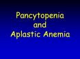 Pancytopenia and Aplastic Anemia PowerPoint PPT Presentation