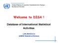 Welcome to DISA ! Database of International Statistical Activities PowerPoint PPT Presentation