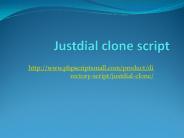 Justdial clone script
