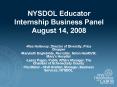 NYSDOL Educator Internship Business Panel August 14, 2008 PowerPoint PPT Presentation