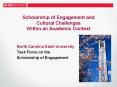 Scholarship of Engagement and Cultural Challenges Within an Academic Context PowerPoint PPT Presentation