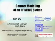 Contact Modeling of an RF MEMS Switch