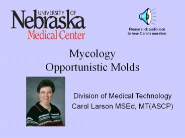 Mycology Opportunistic Molds