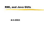 RMI, and Java GUIs