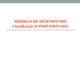 MEDIDAS DE DESEMPENHO Classifica PowerPoint PPT Presentation