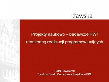 Projekty naukowo 