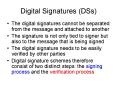 Digital Signatures (DSs) PowerPoint PPT Presentation