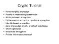 Crypto Tutorial PowerPoint PPT Presentation