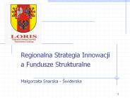 Regionalna Strategia Innowacji