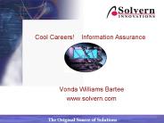 Cool Careers!  Information Assurance