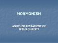 MORMONISM PowerPoint PPT Presentation