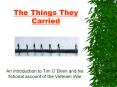 The Things They Carried PowerPoint PPT Presentation