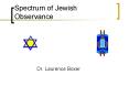 Spectrum of Jewish Observance PowerPoint PPT Presentation