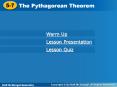 The Pythagorean Theorem PowerPoint PPT Presentation