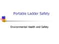 Portable Ladder Safety PowerPoint PPT Presentation