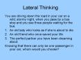 Lateral Thinking PowerPoint PPT Presentation