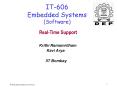 IT-606 Embedded Systems (Software) PowerPoint PPT Presentation