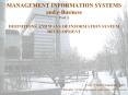 MANAGEMENT INFORMATION SYSTEMS and e-Business Part 1 DEFINITIONS AND WAYS OF INFORMATION SYSTEM DEVELOPMENT PowerPoint PPT Presentation