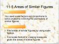 11-5 Areas of Similar Figures PowerPoint PPT Presentation