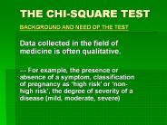 THE CHI-SQUARE TEST