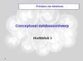 Conceptueel databaseontwerp PowerPoint PPT Presentation