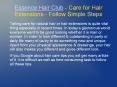 Care for Hair Extensions - Follow Simple Steps - Essence Hair Club PowerPoint PPT Presentation
