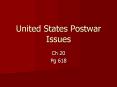 United States Postwar Issues PowerPoint PPT Presentation