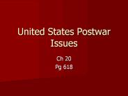 United States Postwar Issues