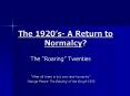 The 1920 PowerPoint PPT Presentation
