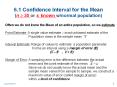 6.1 Confidence Interval for the Mean (n ? 30 or s known w/normal population) PowerPoint PPT Presentation