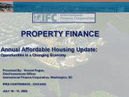 PROPERTY FINANCE