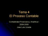 Tema 4 El Proceso Contable