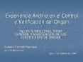 Experiencia Andina en el Control y Verificaci PowerPoint PPT Presentation