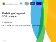 Modelling of regional CO2 balance
