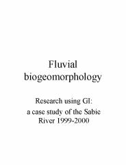 Fluvial biogeomorphology