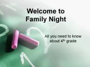 Welcome to Family Night