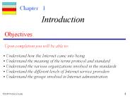 Introduction Chapters 1 to 3