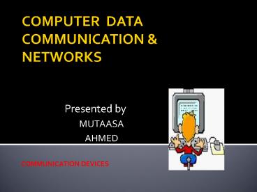 COMPUTER DATA COMMUNICATION