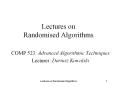 Lectures on Randomised Algorithms PowerPoint PPT Presentation