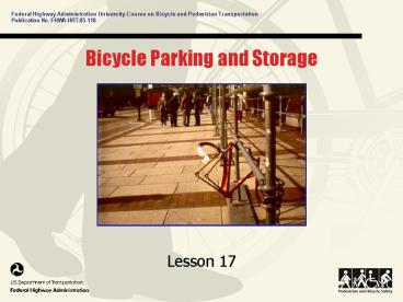 Bicycle Parking and Storage