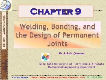CH-9  LEC 40 Slide 1