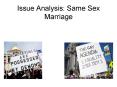 Issue Analysis: Same Sex Marriage PowerPoint PPT Presentation