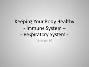 Keeping Your Body Healthy - Immune System 