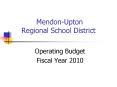 Mendon-Upton Regional School District PowerPoint PPT Presentation