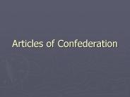 Articles of Confederation