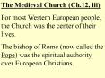 The Medieval Church (Ch.12, iii) PowerPoint PPT Presentation