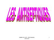 LES ANTISEPTIQUES