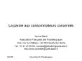 La parole aux consommateurs concern PowerPoint PPT Presentation